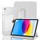 Ruizextech Case for iPad A16 11th Generation 11 Inch 2025 iPad 10th Generation 109 Inch 2022 Hybrid Protective Cover with Pencil Holder Clear Transparent Back Shell AntiYellowing Case Gray