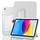 Ruizextech Case for iPad A16 11th Generation 11 Inch 2025 iPad 10th Generation 109 Inch 2022 Hybrid Protective Cover with Pencil Holder Clear Transparent Back Shell AntiYellowing Case Gray