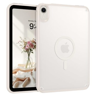 Telaso for iPad mini 7 A17 Pro 2024iPad Mini 6 2021 83 Inch iPad mini 7th6th Gen Magnetic Case Translucent Matte Back Soft TPU Bumper Protective Case for iPad mini 7Mini 6 Stone Starlight