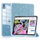 Lainergie Case for iPad A16 11th Generation 11inch 2025 iPad 10th Generation 109inch 2022 Cute Glittering Sparkly Shockproof Cover with Sparkly Crystal Clear Back and Pencil Holder Blue