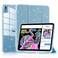 Lainergie Case for iPad A16 11th Generation 11inch 2025 iPad 10th Generation 109inch 2022 Cute Glittering Sparkly Shockproof Cover with Sparkly Crystal Clear Back and Pencil Holder Blue