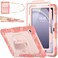SEYMAC stock Case for Samsung Galaxy Tab A9 Plus 11 FullBody Drop Protection Case with Screen Protector Pencil Holder 360 Rotating Hand Strap Stand Pink Camo