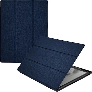 GOVTVA Protective Folio Case for 82 iFLYTEK AINOTE Air 2 UltraThin Lightweight Trifold Protective Cover with Builtin Pen Holder Auto SleepWake for AINOTE Air2 Tablet Cloth Bark Blue