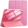 JETech Glitter Case for iPad A16 11th10th Generation 20252022 with Pencil Holder Cute Sparkly Slim Cover for Kids and Girls Shiny Clear Back Shell Pink