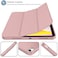 iMieet iPad A16 Case 11th GeniPad 10th Generation Case 11Inch 2025109 Inch 2022 with Pencil Holder Trifold Stand Smart Cover with Soft TPU BackAuto WakeSleepDark Salmon