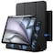 JETech Magnetic Detachable Case for iPad Air 11Inch M4M3M2 202620252024 iPad Air 5th4th with Pencil Holder Removable Rotating Cover PortraitLandscape Stand Raised Screen View Black