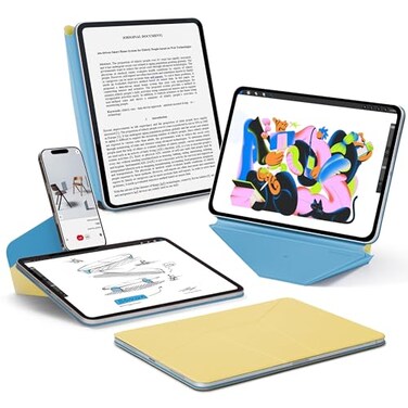 MOFT Dynamic Folio Case for iPad mini 7th A17 Pro 2024 iPad mini 6th A15 2021 83 Inch Slim Magnetic Stand Case with 20 Viewing Angles Auto WakeSleep Ultra Thin Panna Cotta x Faded Jeans