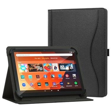 XunyLyee Universal 10 101 inch Tablet Case for Android 16 15 Tablet 11 inch Case MultiAngle Viewing Stand Cover with Pocket for 9611 Inch Tablet Black