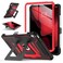 Soke Case for iPad A16 11th Generation 11Inch 2025 10th Generation 109Inch 2022 with Screen Protector and MultiAngle Kickstand Rugged Full Body Heavy Duty Protective Cover Black Red