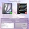 JETech Glitter Case for iPad Air 13Inch M4M3M2 202620252024 with Pencil Holder Cute Sparkly Slim Cover for Kids and Girls Shiny Clear Back Shell Purple