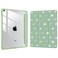 Joyland Cute Flowers Pattern for iPad 10th Generation Case 109 inch 2022A16 11th Gen 11 Inch 2025Builtin Pencil Holder with Shockproof Cover Clear Transparent Back Shell Auto WakeSleepGreen