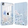 May Chen for iPad Pro 11 inch M2 4th Generation 2022 iPad Pro 11 3rd2nd1st Gen Case with Transparent Shockproof Back Cover Builtin Pencil Holder Auto SleepWake Blue Wild Flowers