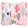Tuiklol Case for iPad 11 inch A16 Chip 2025 Generation 11th iPad 109 inch 2022 10th Gen Buit in Pencil Holder with Shockproof Cover Clear Transparent Back Shell Auto WakeSleep Cactus