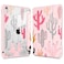 Tuiklol Case for iPad 11 inch A16 Chip 2025 Generation 11th iPad 109 inch 2022 10th Gen Buit in Pencil Holder with Shockproof Cover Clear Transparent Back Shell Auto WakeSleep Cactus
