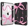 Tuiklol Case for iPad 11 inch A16 Chip 2025 Generation 11th iPad 109 inch 2022 10th Gen Buit in Pencil Holder with Shockproof Cover Clear Transparent Back Shell Auto WakeSleep BowBlack