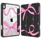 Tuiklol Case for iPad 11 inch A16 Chip 2025 Generation 11th iPad 109 inch 2022 10th Gen Buit in Pencil Holder with Shockproof Cover Clear Transparent Back Shell Auto WakeSleep BowBlack