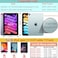 UUcovers Kids Case for iPad mini 7 A17 Pro 2024 iPad mini 6 2021 83 with Pencil HolderShoulder Strap 360 Rotating Ring HandleStand Soft Cover for iPad mini 7th6th Generation Blue Astronaut