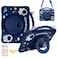 UUcovers Kids Case for iPad A16 11th Gen 11 2025iPad 10th Generation 109 inch 2022 360 Rotating Ring HandleStand Case with Pencil HolderShoulder Strap Girl Boy Cute Soft Cover Blue Astronaut