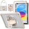 BRAECNstock case for iPad A16 11th10th Generation 11109 inch 20252022Rugged Shockproof Protective Cover with 360 Rotating Hand StrapStandScreen ProtectorPencil HolderKhaki