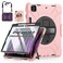 Miesherk STOCK Case for iPad Pro 129 20222021 20202018 Cover for iPad Pro 129 6th 5th 4th 3rd Generation with Screen Protector Stand Pencil Holder Handle Shoulder Strap Pink