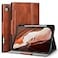 Antbox for iPad Air 13 Inch Case 2026 M4 2025 M3 2024 M2 Builtin Pencil Holder Fully Supports Pencil Pro and Pencil USBC Auto SleepWake Function PU Leather iPad Air 13 Cover Brown