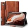 Antbox for iPad Air 13 Inch Case 2026 M4 2025 M3 2024 M2 Builtin Pencil Holder Fully Supports Pencil Pro and Pencil USBC Auto SleepWake Function PU Leather iPad Air 13 Cover Brown