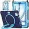 BATYUE Case for iPad Air 11inch M4 2026 M3 2025 M2 2024 iPad Air 5th4th 109 inch20222020 iPad Pro 11 4th3rd2nd1st Kids Cover with Rotating Stand Pencil Holder Strap NavyBlue