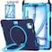 BATYUE Case for iPad Air 11inch M4 2026 M3 2025 M2 2024 iPad Air 5th4th 109 inch20222020 iPad Pro 11 4th3rd2nd1st Kids Cover with Rotating Stand Pencil Holder Strap NavyBlue