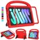 MOXOTEK Kids Case for iPad mini 7 A17 Pro 2024 Mini 6 2021 iPad mini 7th6th Generation Case with Screen Protector Durable Shockproof Handle Stand Protective Cover for iPad 83 Inch Red