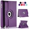 Vultic Rotating Case for iPad Pro 97 inch 2016 360 Degree Stand Auto SleepWake Folio PU Leather Smart Cover Purple