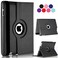 Vultic Rotating Case for iPad Pro 97 inch 2016 360 Degree Stand Auto SleepWake Folio PU Leather Smart Cover Black