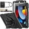 SEYMAC stock Case for iPad 9th 8th 7th Generation 102 Shockproof with Screen Protector Pencil Holder 360 Rotating Hand Strap Stand for iPad 102 inch 20212019 Black