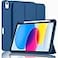 ZryXal iPad A16 CaseiPad 10th Generation Case 11Inch 2025109 Inch 2022 with Pencil Holder Smart Cover with Soft TPU Back Support Auto WakeSleep Navy Blue