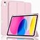 ZryXal iPad A16 CaseiPad 10th Generation Case 11Inch 2025109 Inch 2022 with Pencil Holder Smart Cover with Soft TPU Back Support Auto WakeSleep Pink
