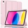 ZryXal iPad A16 CaseiPad 10th Generation Case 11Inch 2025109 Inch 2022 with Pencil Holder Smart Cover with Soft TPU Back Support Auto WakeSleep Pink