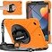 BRAECNstock for Apple iPad 9th 8th 7th Generation Case 102 202120202019 Shockproof Protective iPad 102 inch Kids Case with Screen Protector Rotating StandHand Strap Shoulder Strap Orange