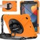 BRAECNstock for Apple iPad 9th 8th 7th Generation Case 102 202120202019 Shockproof Protective iPad 102 inch Kids Case with Screen Protector Rotating StandHand Strap Shoulder Strap Orange