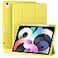 Akkerds Compatible with iPad Air 11 Inch Case 7th6th Generation M3M2 20252024 for iPad Air 5th4th Generation Case 109 Inch 20222020 with Pencil HolderAuto SleepWake Yellow