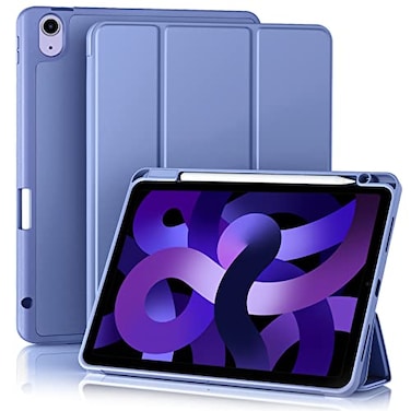 Akkerds Compatible with iPad Air 11 Inch Case 8th7th6th Generation M4M3M2 202620252024 for iPad Air 5th4th Generation Case 109 Inch 20222020 with Pencil HolderAuto SleepWake BluePurple
