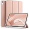 Akkerds Compatible with iPad A16 11th Generation Case 11 Inch 2025 for iPad 10th Generation Case 109 Inch 2022 with Pencil Holder Slim Trifold Stand Protective Cover with Soft TPU Back Rose Pink
