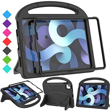 SUPLIK Kids Case for iPad Air 5th4th Generation 109 inch20222020 Built with Screen Protector iPad Air 5 Kidproof Case with Handle Stand for Apple iPad Air Gen 45Pro 11 Old Version Black
