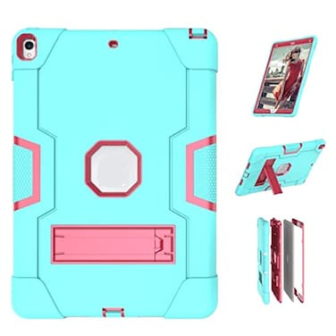 Jaorty 3 in 1 Hybrid Case for iPad Air 3 105 iPad Pro 105 Heavy Duty Rugged Stand Shockproof AntiSlip Scratch GreenRed