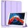iMieet iPad 9th Generation Case 2021iPad 8th Generation Case 2020 102 Inch with Pencil Holder iPad 7th Gen 2019 Case with Soft Baby Skin Silicone Back Auto WakeSleep Cover Clove Purple
