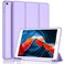 iMieet iPad 9th Generation Case 2021iPad 8th Generation Case 2020 102 Inch with Pencil Holder iPad 7th Gen 2019 Case with Soft Baby Skin Silicone Back Auto WakeSleep Cover Clove Purple