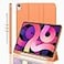 iMieet iPad Air 11 Inch Case M4M3M2202620252024 iPad Air 5th4th Generation Case 20222020 109 Inch with Pencil HolderTrifold Stand Smart Case with Soft TPU BackOrange