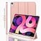 iMieet iPad Air 11 Inch Case M4M3M2202620252024 iPad Air 5th4th Generation Case 20222020 109 Inch with Pencil HolderTrifold Stand Smart Case with Soft TPU BackRose Gold