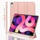iMieet iPad Air 11 Inch Case M4M3M2202620252024 iPad Air 5th4th Generation Case 20222020 109 Inch with Pencil HolderTrifold Stand Smart Case with Soft TPU BackRose Gold