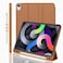 iMieet iPad Air 11 Inch Case M4M3M2202620252024 iPad Air 5th4th Generation Case 20222020 109 Inch with Pencil HolderTrifold Stand Smart Case with Soft TPU BackBrown