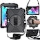 DreamerX for Microsoft Surface Go 4321 Case 2023202120202018 Heavy Duty Military Grade Rugged Shockproof Kids Friendly Drop Protection Cover wRotating Stand Hand Strap Shoulder Strap Black