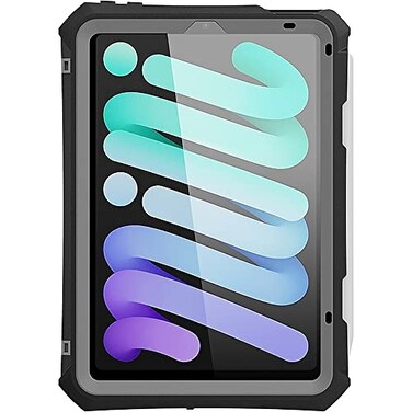 ZERODAMAGE SAHARA CASE Sahara WaterResistant Case for iPad mini A17 Pro and iPad mini 6th Generation 2021 Black TB00062